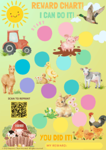Free Reward Chart for Kids -small size